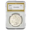1891 Morgan Silver Dollar PGA MS63