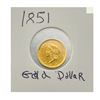 Image 1 : 1851 Rare Gold Dollar
