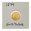 Image 1 : 1874 Rare Gold Dollar