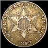 1856 Silver Three Cent NEARLY UNCIRCULATED