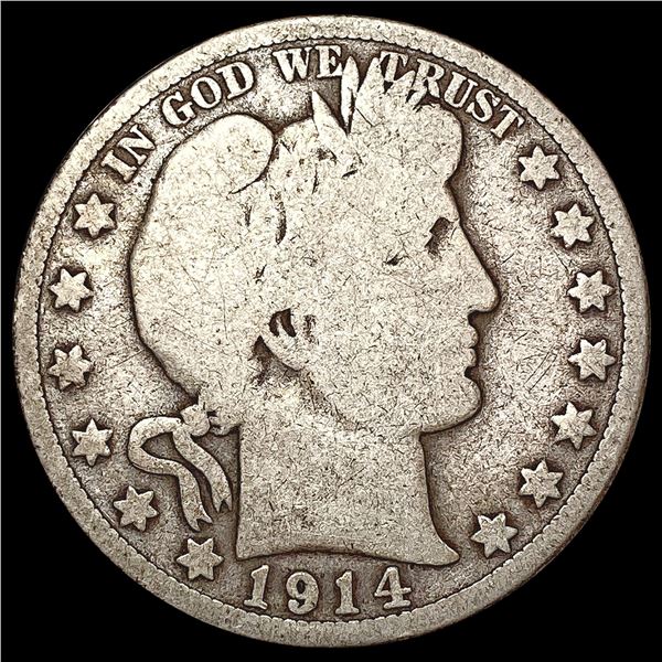 1914 Barber Half Dollar NICELY CIRCULATED