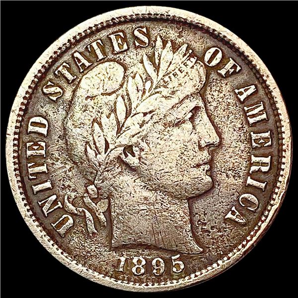 1895 Barber Dime LIGHTLY CIRCULATED
