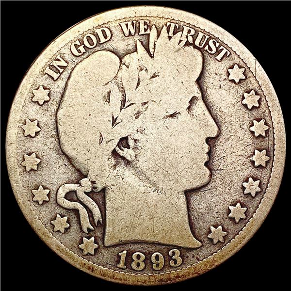 1893-S Barber Half Dollar NICELY CIRCULATED