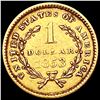 Image 2 : 1853 Rare Gold Dollar CLOSELY UNCIRCULATED