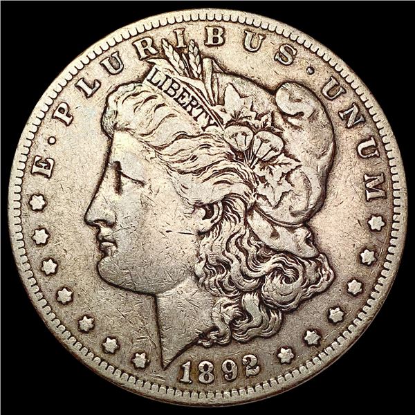 1892-CC Morgan Silver Dollar LIGHTLY CIRCULATED