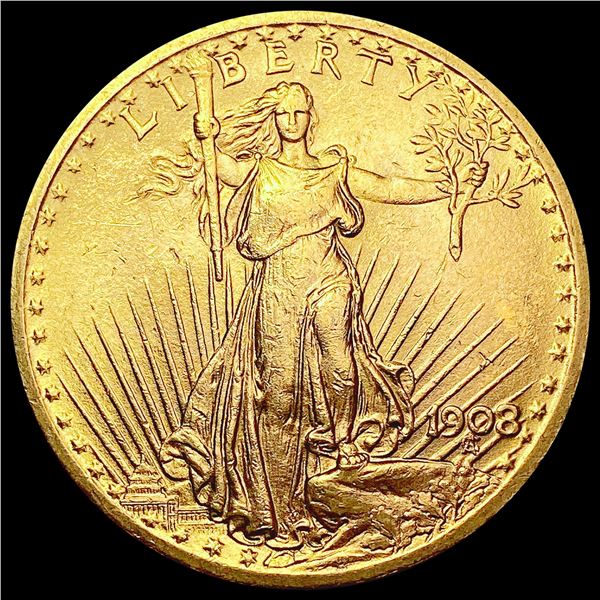 1908 $20 Gold Double Eagle UNCIRCULATED