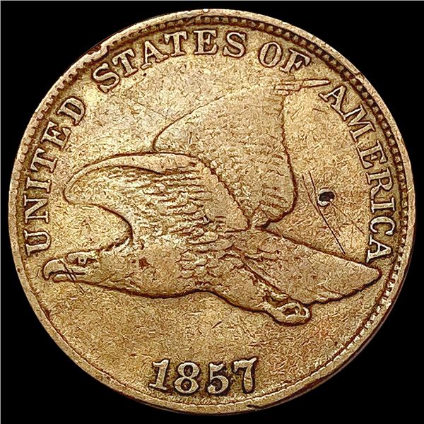 1857 Flying Eagle Cent CLOSELY UNCIRCULATED