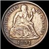 Image 1 : 1891 Seated Liberty Dime CLOSELY UNCIRCULATED
