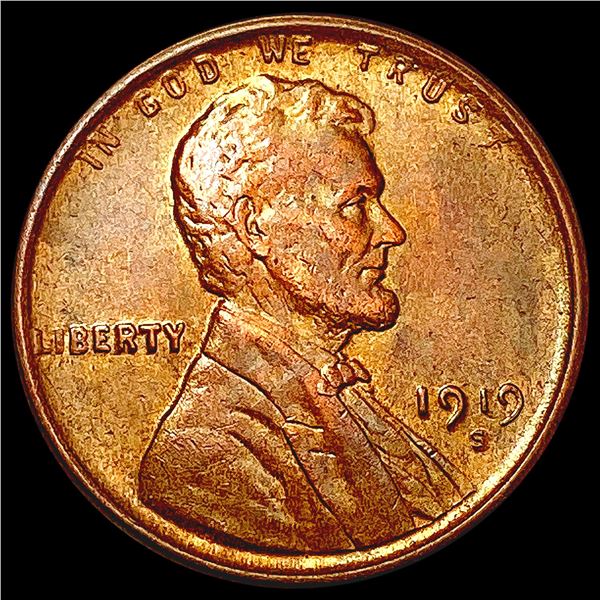 1919-S Wheat Cent CHOICE AU