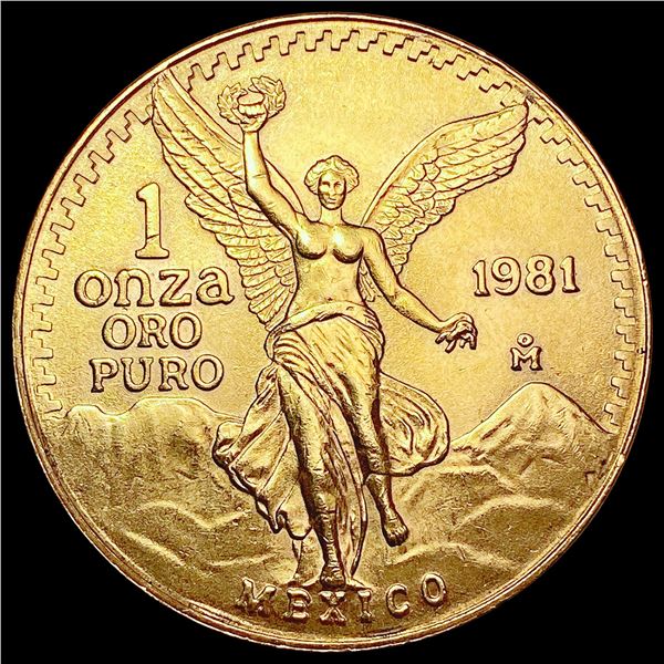 1981 1oz Gold Libertad Mexico CHOICE BU