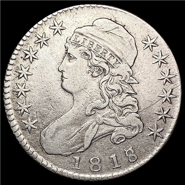 1818/ 7 Capped Bust Half Dollar CLOSELY UNCIRCULATED