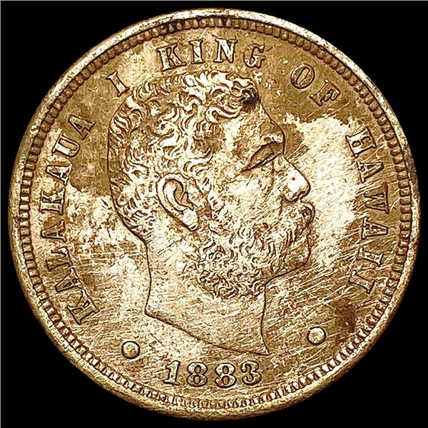 1883 Kingdom of Hawaii Dime LIGHTLY CIRCULATED