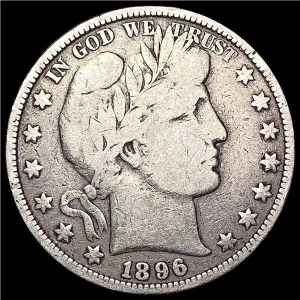 1896 Barber Half Dollar NICELY CIRCULATED
