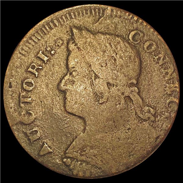 1787 Connecticut Half Penny Colonial NICELY CIRCULATED