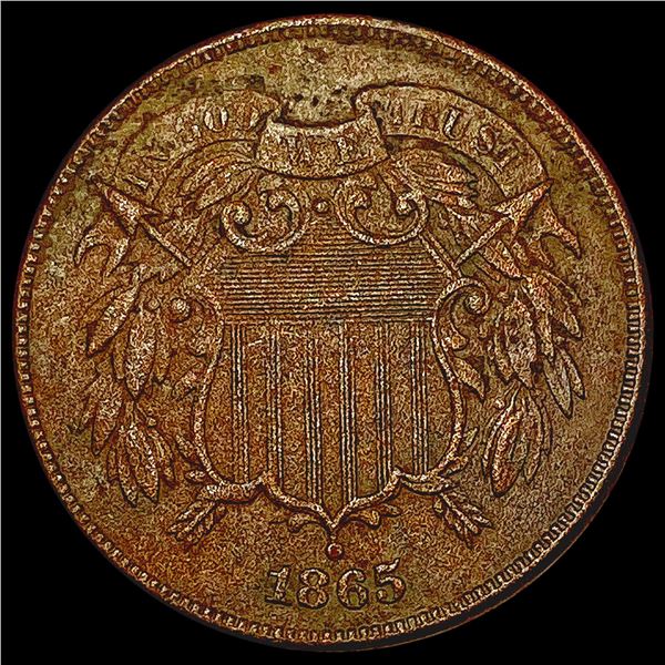 1865 Two Cent Piece NEARLY UNCIRCULATED