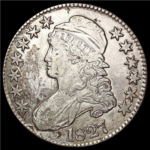 1827 Capped Bust Half Dollar NEARLY UNCIRCULATED