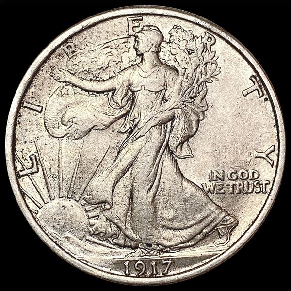 1917 Walking Liberty Half Dollar CHOICE AU