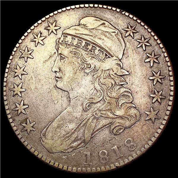 1818 Capped Bust Half Dollar CLOSELY UNCIRCULATED