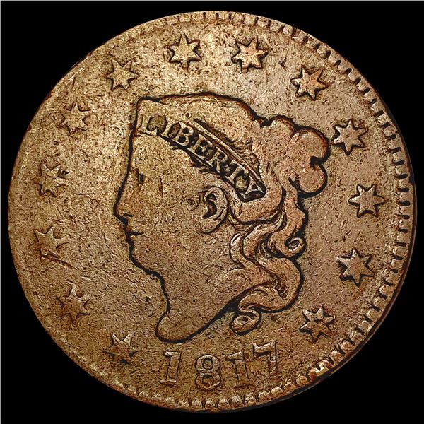 1817 Coronet Head Large Cent NICELY CIRCULATED