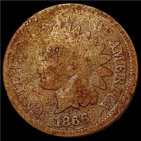 1866 Indian Head Cent NICELY CIRCULATED