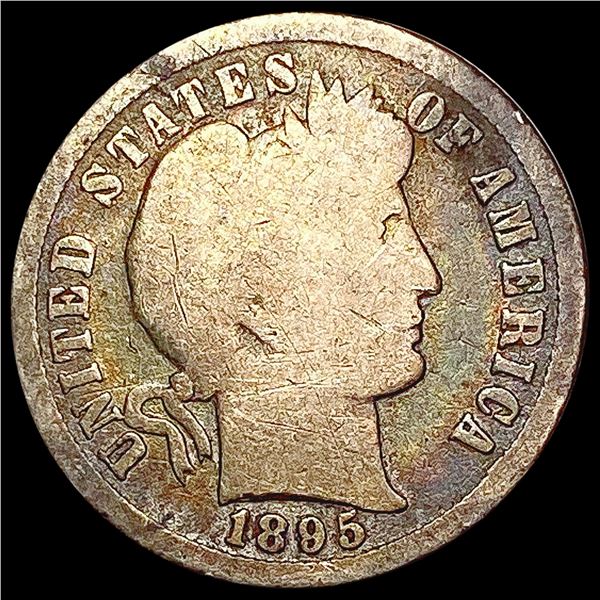 1895 Barber Dime NICELY CIRCULATED
