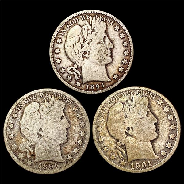 [3]1894-1901 Barber Half Dollar NICELY CIRCULATED