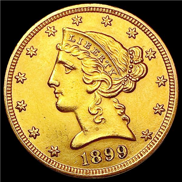 1899 $5 Gold Half Eagle UNCIRCULATED