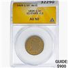 1828 Classic Head Half Cent ANACS AU50 12 Stars C-2