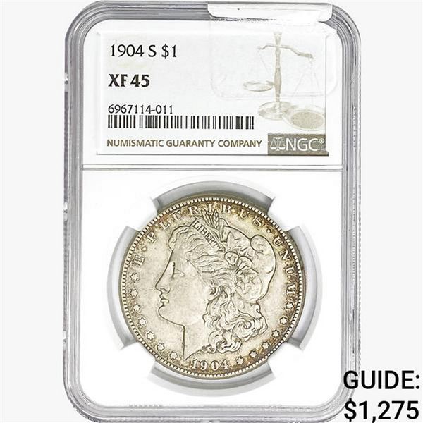 1904-S Morgan Silver Dollar NGC XF45