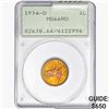 1934-D Wheat Cent PCGS MS66 RD