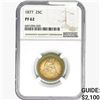 Image 1 : 1877 Seated Liberty Quarter NGC PF62