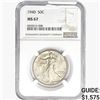 Image 1 : 1940 Walking Liberty Half Dollar NGC MS67