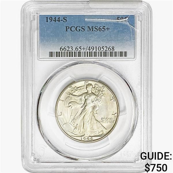 1944-S Walking Liberty Half Dollar PCGS MS65+