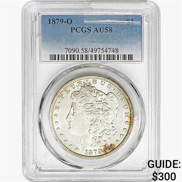 1879-O Morgan Silver Dollar PCGS AU58