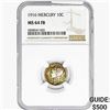 Image 1 : 1916 Mercury Silver Dime NGC MS64 FB
