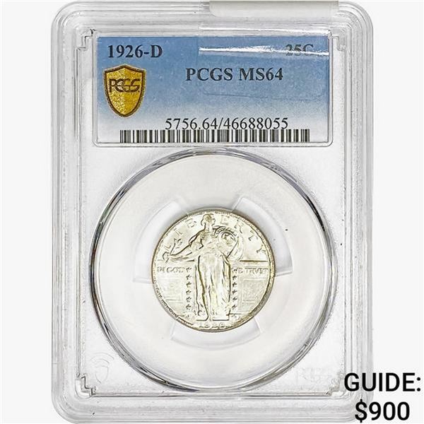 1926-D Standing Liberty Quarter PCGS MS64