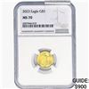 Image 1 : 2023 1/10oz. Gold $5 Eagle NGC MS70