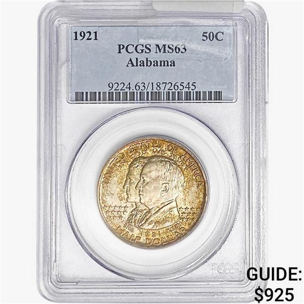 1921 Alabama Half Dollar PCGS MS63