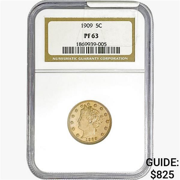 1909 Liberty Victory Nickel NGC PF63