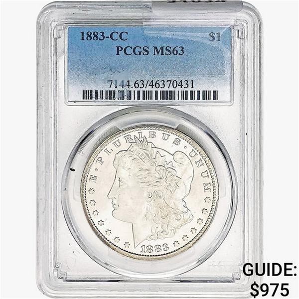 1883-CC Morgan Silver Dollar PCGS MS63
