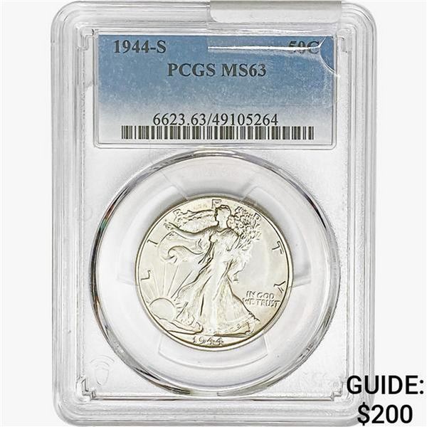 1944-S Walking Liberty Half Dollar PCGS MS63