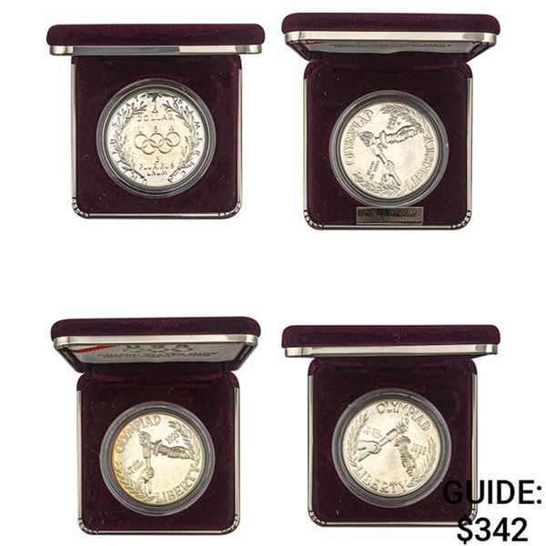 [4]1988 0.76oz Silver Dollars-Olympics