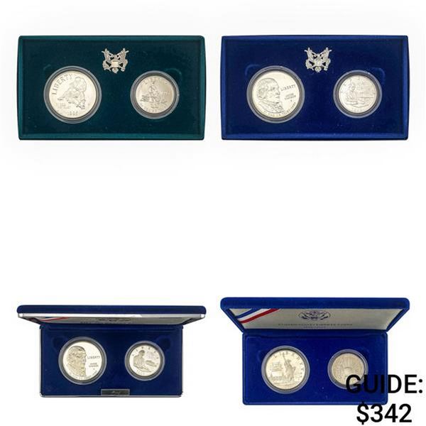 [4]1986-1995 Commemorative Two-Coin Sets
