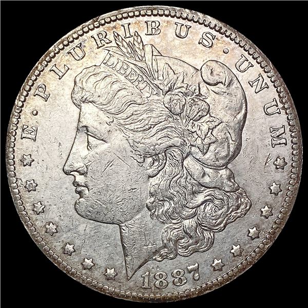 1887-S Morgan Silver Dollar CHOICE AU