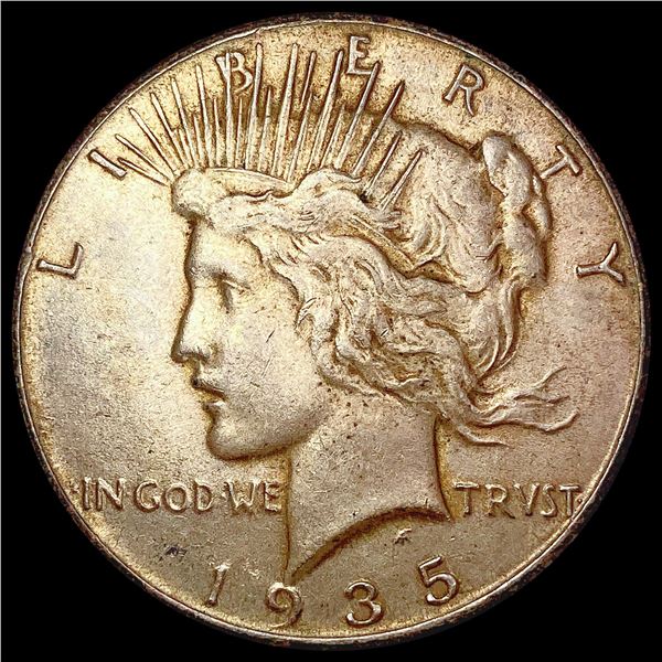 1935 Silver Peace Dollar CLOSELY UNCIRCULATED