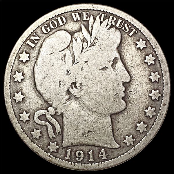 1914 Barber Half Dollar NICELY CIRCULATED