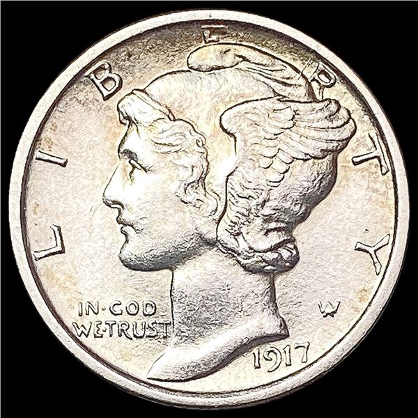 1917 Mercury Dime CHOICE BU
