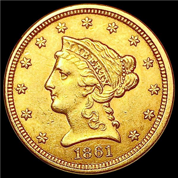 1861 $2.50 Gold Quarter Eagle UNCIRCULATED