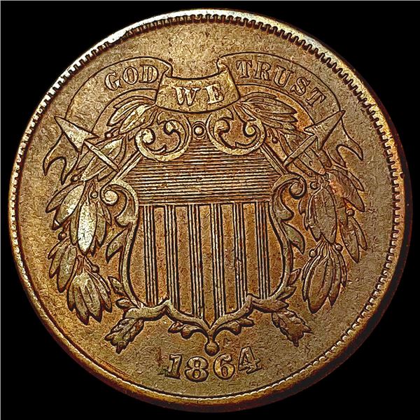 1864 Two Cent Piece CLOSELY UNCIRCULATED
