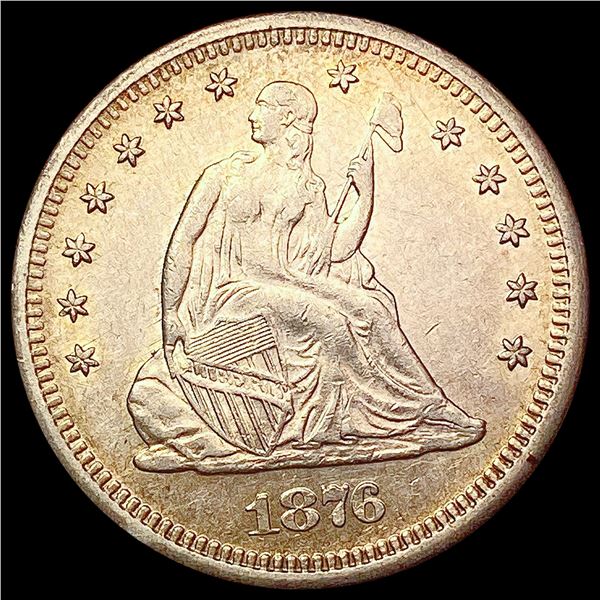 1876-S Seated Liberty Quarter CHOICE AU